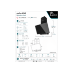 Ecomatic Glass Flat Hood 60cm Suction Power 650m3/h Black H66ZB - Image 4