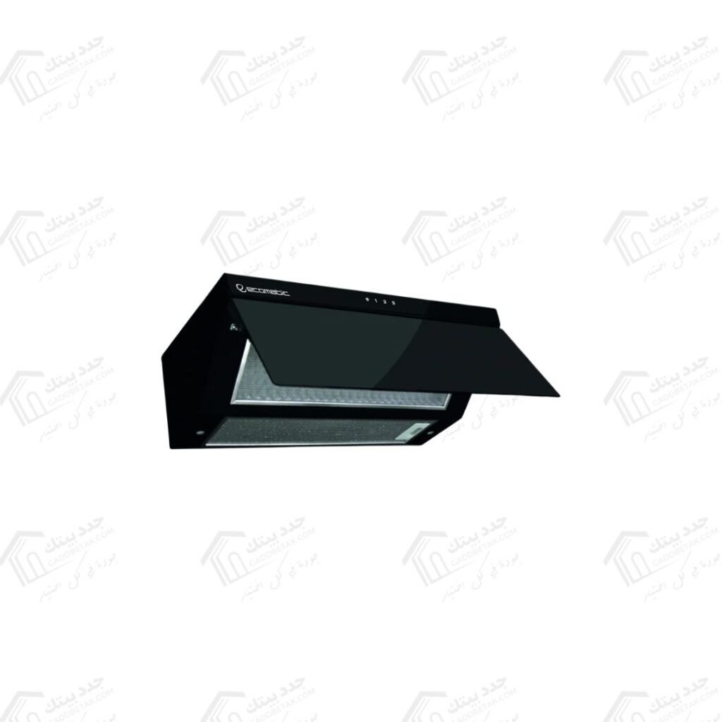 شفاط إيكوماتك ديكوري 90 سم قوة الشفط 500 م3/س كريستال أسود H9205GLT