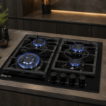 كيتشن لاين مسطح غاز بلت أن 4 شعلة 60سم اسود ZP.PRE4014