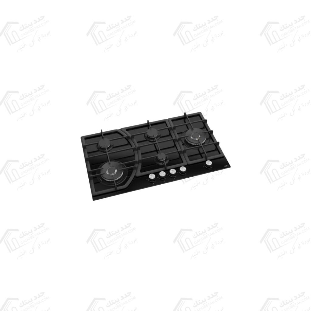 تيفا مسطح غاز بلت ان 90 سم 5 شعلة أسود BF185W