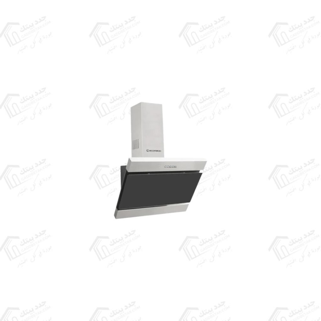 ايكوماتيك شفاط ديكورى 60 سم أسود استانليس قوة الشفط 750 م3/س H6207FOB