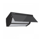 Ecomatic Black Crystal Decorative Flat Hood, 60 cm, Suction Power: 500 m3/h H6205GLB