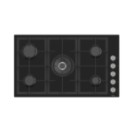 تيفا مسطح غاز بلت ان 90 سم 5 شعلة أسود BL225