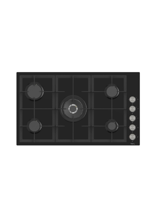 Teva Built-in Gas Hob 90cm 5 Burners Black BL225