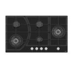 تيفا مسطح غاز بلت ان 90 سم 5 شعلة أسود BF185W