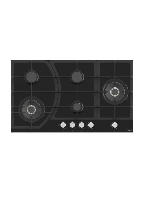 Teva Built-in Gas Hob 90cm 5 Burners Black BF185W