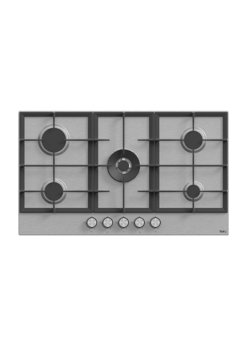 Teva Built-in Gas Hob 90cm 5 Burners Stainless Steel BL041