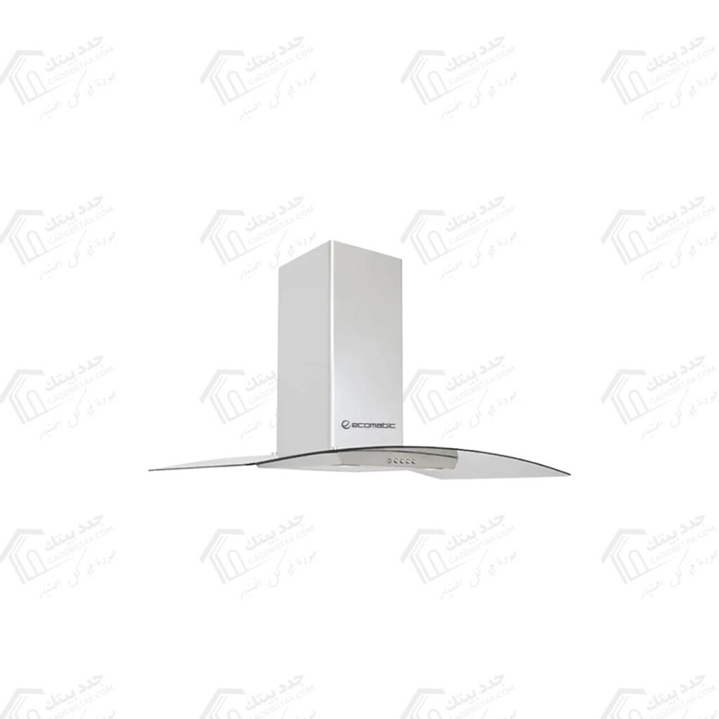 ايكوماتيك شفاط ديكورى 60 سم كريستال كيرفي استانليس قوة الشفط 750 م3/س H6207KGBX