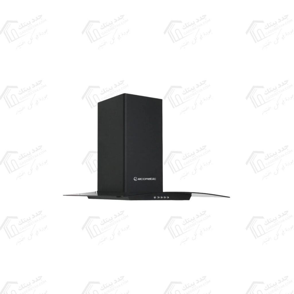 ايكوماتيك شفاط ديكورى 60 سم كريستال كيرفي أسود قوة الشفط 750 م3/س H6207KGBBK