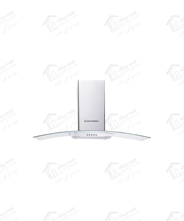 ايكوماتيك شفاط ديكورى 90 سم كريستال كيرفي استانليس قوة الشفط 750 م3/س H9207KGBX