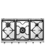 سميج مسطح بلت ان 5 شعلة غاز 90 سم حوامل زهر امان ستانليس ستيل SRV596GM