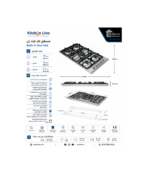 Kitchen Line Built-in Gas Hob 5 Burners 90cm Stainless Steel ZP.GN5021 - Image 3