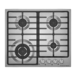 ايكوماتيك مسطح بلت ان غاز 4 شعلة 60 سم استانليس NS603C