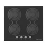 Ecomatic Built-in Gas Hob 4 Burners 60cm Crystal Black S617DC