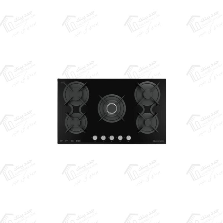 ايكوماتيك مسطح غاز بلت ان 5 شعلة 90 سم كريستال اسود S917DC