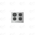 ايكوماتيك مسطح غاز بلت ان 4 شعلة 60 سم استانلس S603RC