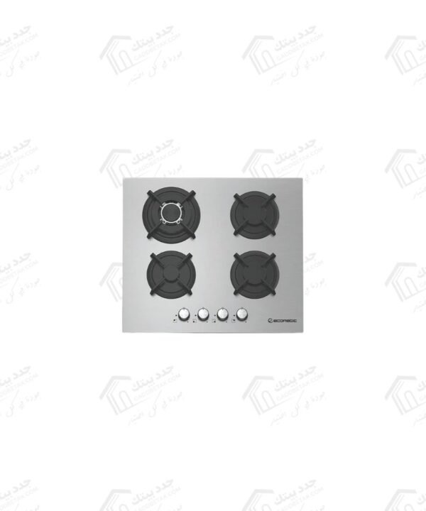 ايكوماتيك مسطح غاز بلت ان 4 شعلة 60 سم استانلس S603RC