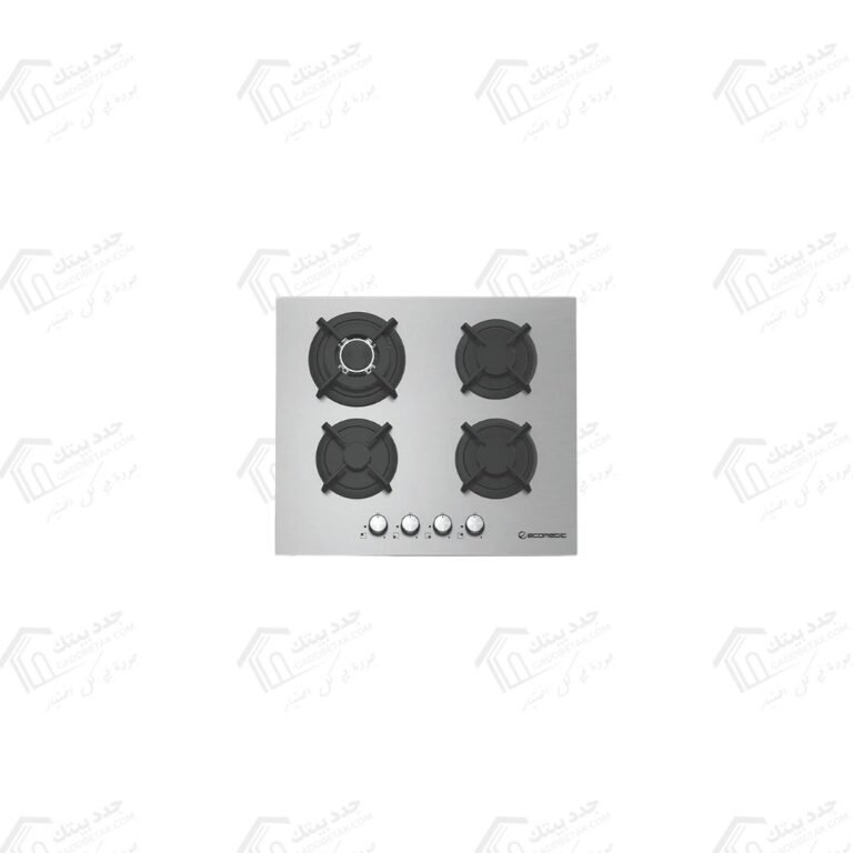 ايكوماتيك مسطح غاز بلت ان 4 شعلة 60 سم استانلس S603RC