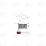 ايكوماتيك مسطح غاز بلت ان 5 شعلة 90 سم استانليس S933C - الصورة 3