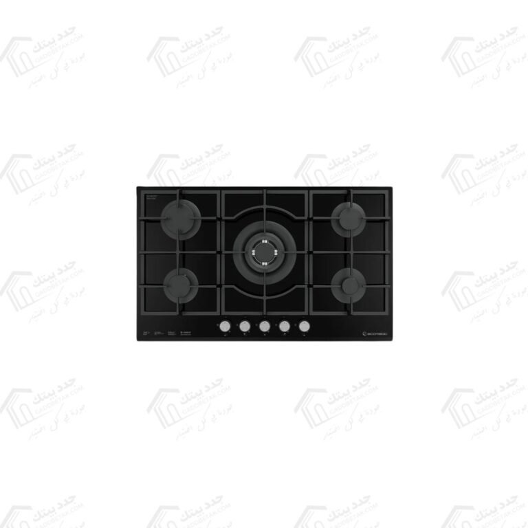 ايكوماتيك مسطح غاز بلت ان 5 شعلة 90 سم كريستال اسود S927QC