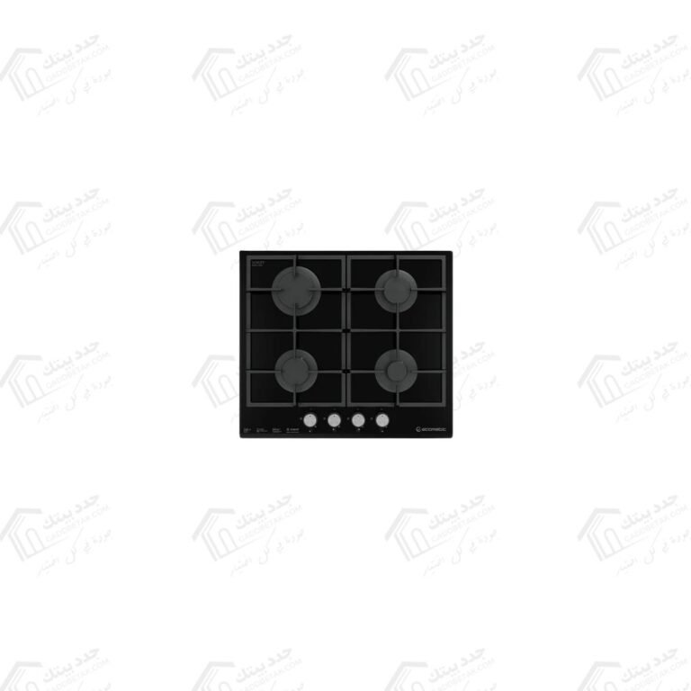 ايكوماتيك مسطح غاز بلت ان 4 شعلة 60 سم كريستال أسود S627QC