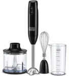 Black & Decker Hand Blender 600W 3-in-1 with Chopper, HB600