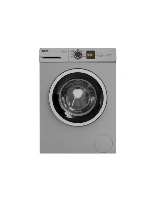 Ocean Fully Automatic Washing Machine, 8 kg, 1000 RPM, Digital, Silver, Model: **WFO-1081-WL-S**.