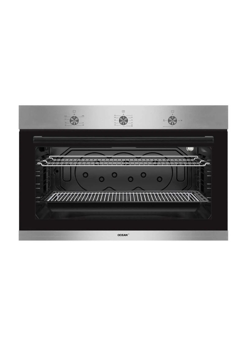 Ocean built-in gas oven, digital, stainless steel, 90 cm – OGVOF 94 I R SV.