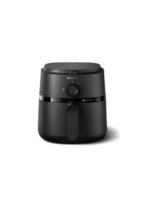 Philips air fryer 1300 watts 3.2 liters, black color, Rapid Air technology NA110/00