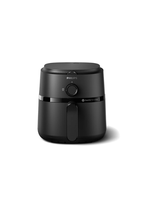 Philips air fryer 1300 watts 3.2 liters, black color, Rapid Air technology NA110/00