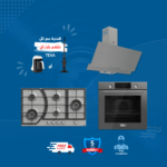 تيفا طقم بلت ان شفاط هرمي 90 سم قوة الشفط 800 م3/س 90-2GTC-850-GREY , مسطح غاز بلت ان 90 سم 5 شعلة أستانلس BF181W , فرن غاز بلت ان 60 سم 82 لتر QGSTL 75DT1 CS