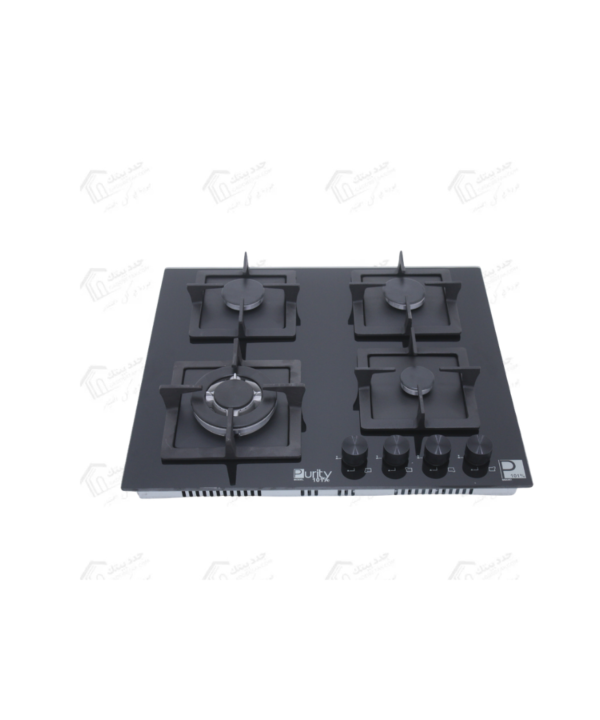 بيورتي مسطح غاز بلت ان 60 سم 4 شعلة اسود HPT606G