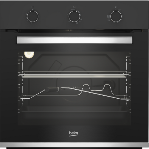 بيكو فرن بلت ان غاز 60 سم بمروحة اسود BIH12100BC
