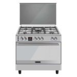 ايكوماتيك بوتجاز غاز ديجيتال 5 شعلة 90 سم ستانلس ستيل FS9304MDC