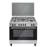 ايكوماتيك بوتجاز غاز 5 شعلة 90 سم ستانلس ستيل FS9104M