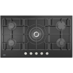 بيكو مسطح غاز بلت ان 5 شعلة 90 سم اسود HISW95226SEL