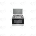 ايكوماتيك بوتجاز غاز 5 شعلة 90 سم ستانلس ستيل FS9104M