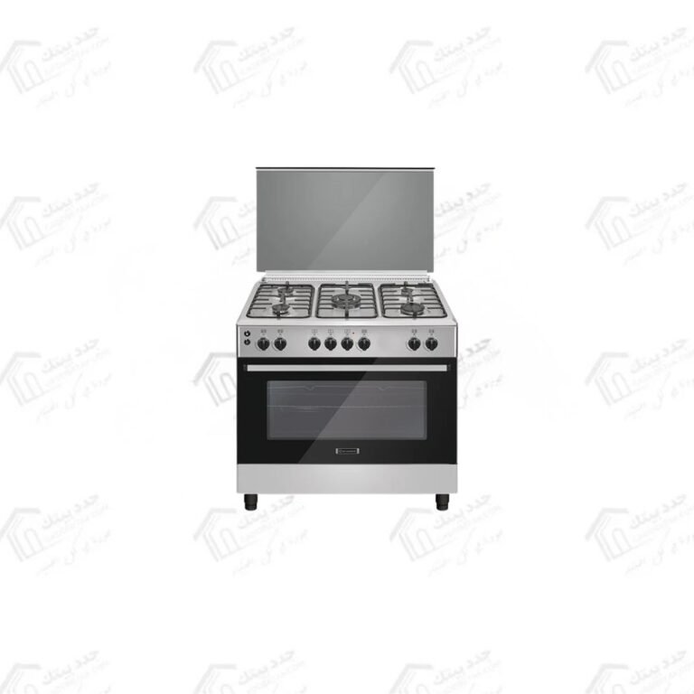 ايكوماتيك بوتجاز غاز 5 شعلة 90 سم ستانلس ستيل FS9104M