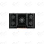 ايكوماتيك مسطح غاز بلت ان 92 سم 5 شعلة اسود S937XLC