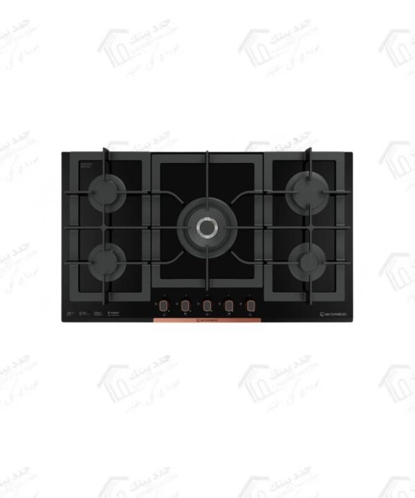 ايكوماتيك مسطح غاز بلت ان 92 سم 5 شعلة اسود S937XLC