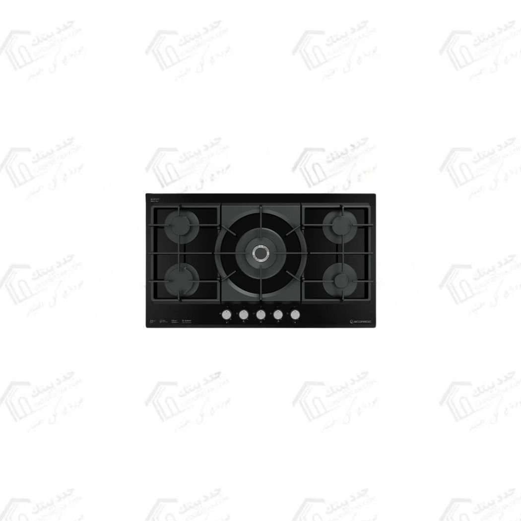 ايكوماتيك مسطح غاز بلت ان 92 سم 5 شعلة اسود S987XLC - الصورة 1