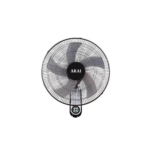 مروحة حائط اكاي بدون ريموت كنترول، 18 بوصة، اسود - AK-WF18