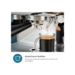 ⁦ماكينة تحضير الاسبرسو فيليبس Barista Brew نصف اوتوماتيكية مع عصا بخار، بقوة 1350 وات، 15 بار، فضي - PSA3228/01⁩ - الصورة ⁦3⁩