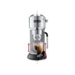 DeLonghi Dedica Arte Espresso Machine, 1.1 Liter, 1350 Watt, silver- EC885M - Image 2