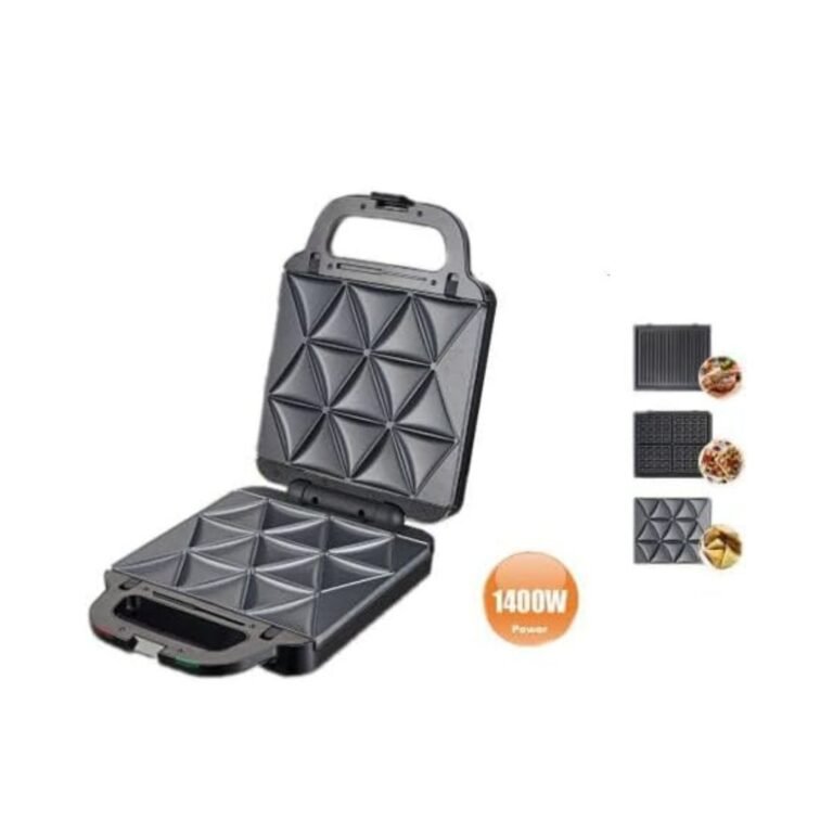 صانع السندوتشات سوكاني 3×1 1400 وات اسود - SK-08064