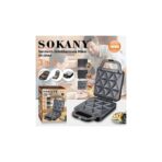 Sokany 3 in 1 Sandwich Maker 1400 Watt Black - SK-08064 - Image 3