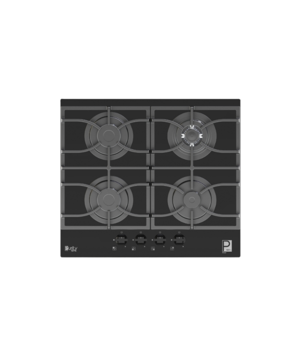 بيورتي مسطح غاز بلت ان 60 سم 4 شعلة اسود HPT617G