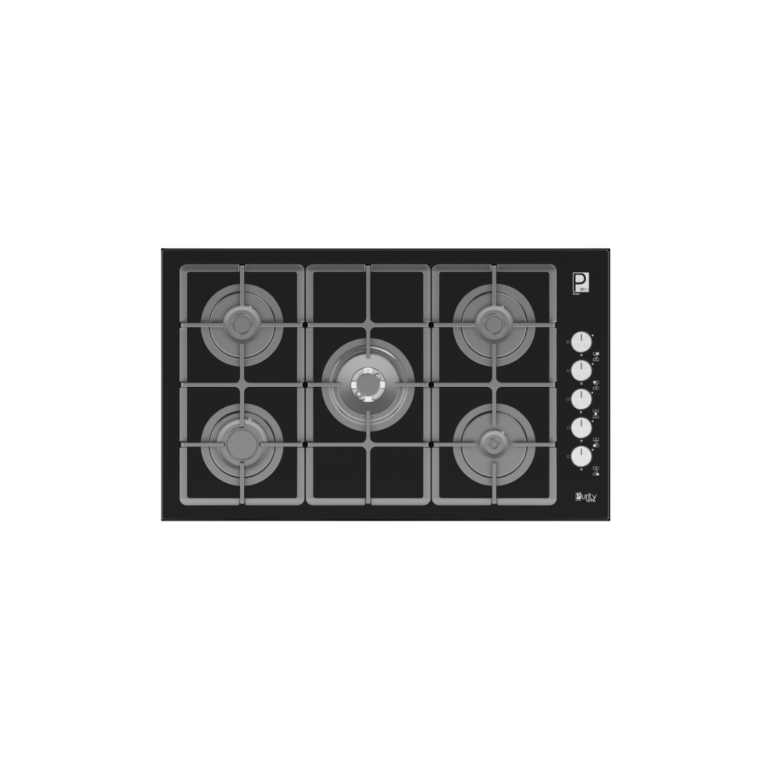 بيورتي مسطح غاز بلت ان 5 شعلة 90 سم اسود HPT975G