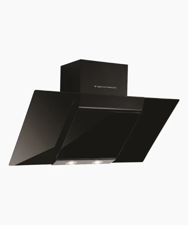 شفاط إيكوماتيك 60 سم مائل كريستال أسود – SOFT TOUCH – H66EFLB