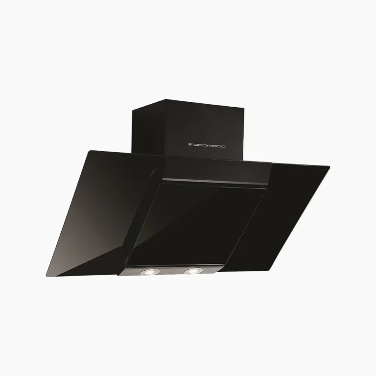 شفاط إيكوماتيك 60 سم مائل كريستال أسود – SOFT TOUCH – H66EFLB